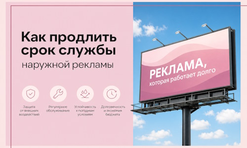 Как продлить срок службы наружной рекламы в Ноябрьске