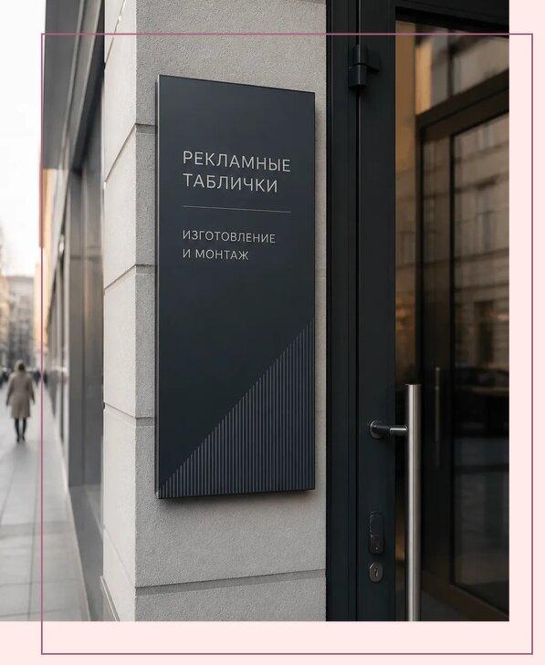Рекламные таблички в Ноябрьске по цене от 4559 р. | Аванза-Нбс
