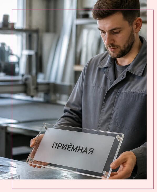 Таблички из оргстекла на заказ в Ноябрьске от 3951 р. | Аванза-Нбс