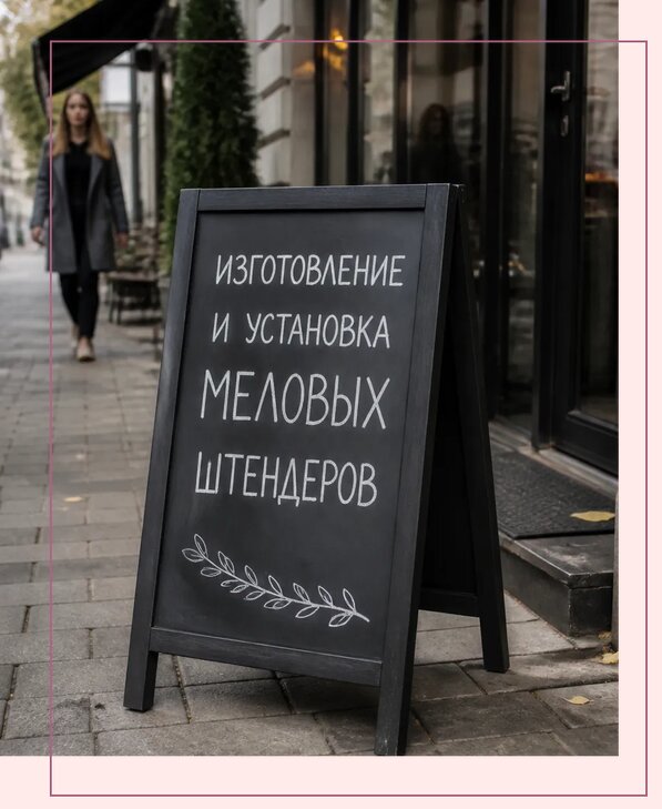 Меловые штендеры в Ноябрьске по цене от 6585 р. | Аванза-Нбс